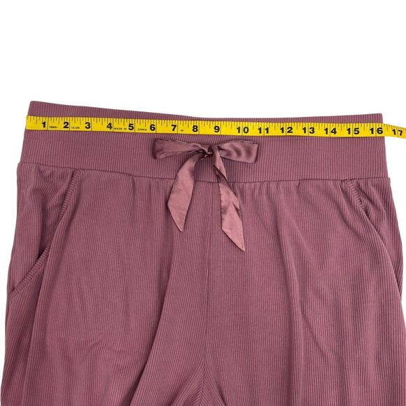 Victoria's Secret Womens Ribbed Drawstring Lounge Pants Dusty Rose Size Large - Picture 15 of 16